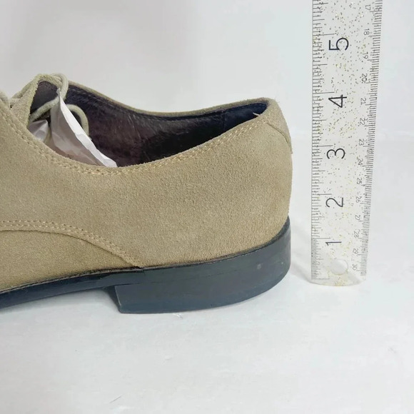 John Varvatos Men's Taupe Suede Wingtip Oxfords Size 11.5 - Picture 7 of 11